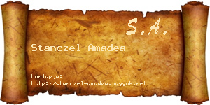 Stanczel Amadea névjegykártya